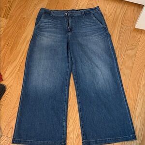 AG Stella Ankle Low Slung Palazzo Jeans